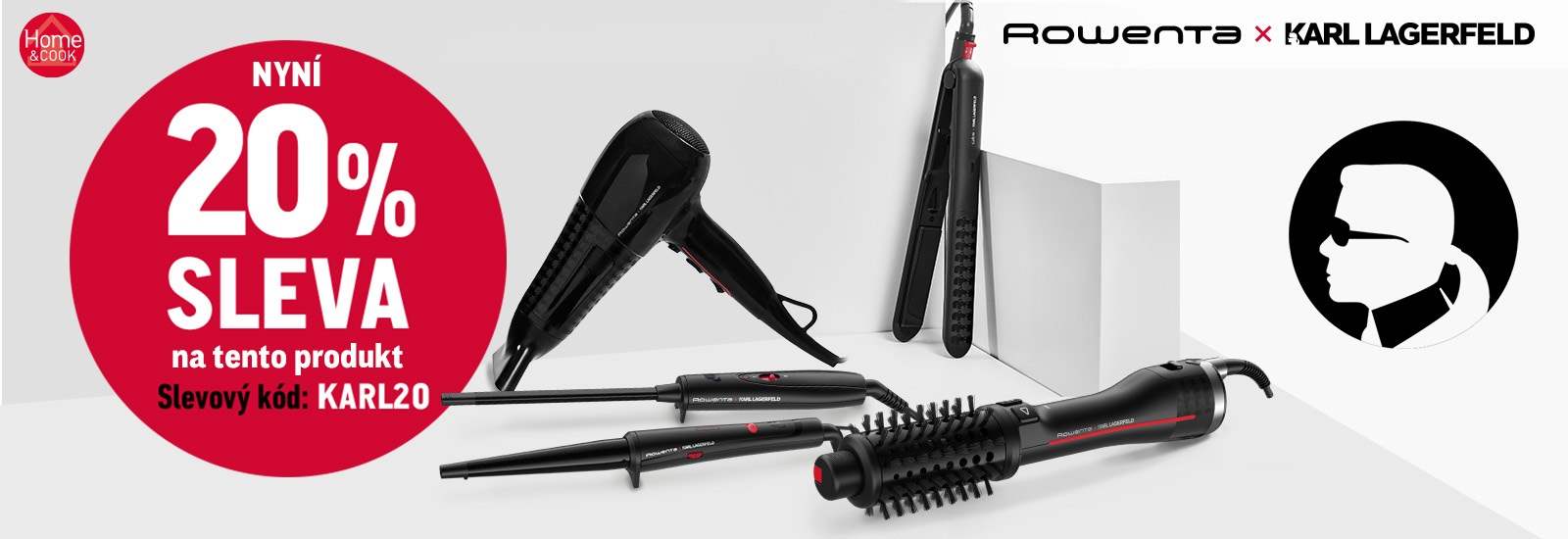 Horkovzdušný kartáč Rowenta Karl Lagerfeld CF635LF0 - Home & Cook ...